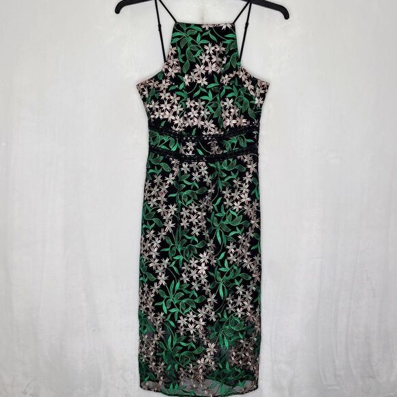 Sam Edelman Floral Embroidered Lace Dress Size 10 - Picture 4 of 14